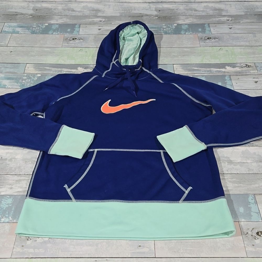 Nike Therma-Fit Blue Hoodie sz Large
